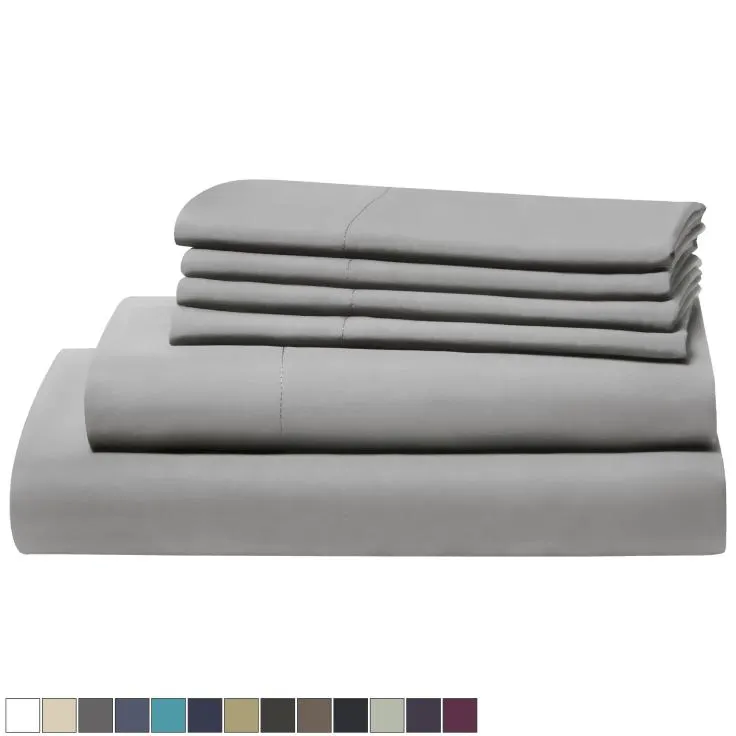 Kathy Ireland Juego de Sábanas de Bambú Refrescante de 6 Piezas