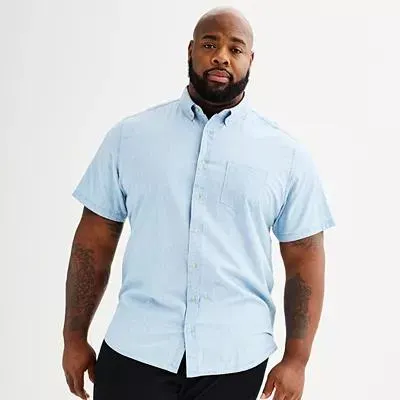 Big & Tall Sonoma Goods For Life® Poplin Button-Down Shirt