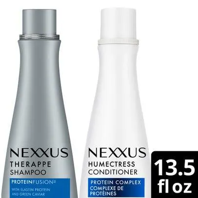 Nexxus Shampoo and Conditioner for Dry Hair Therappe & Humectress Hair Care With Proteinfusion Blend - 13.5 fl oz, 2 ct