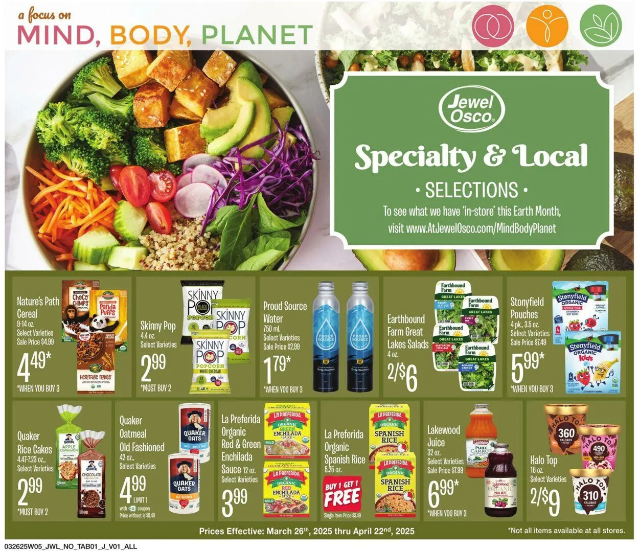 Catálogo de Jewel Osco Current weekly ad 26 de marzo al 22 de abril 2025 - Página 1