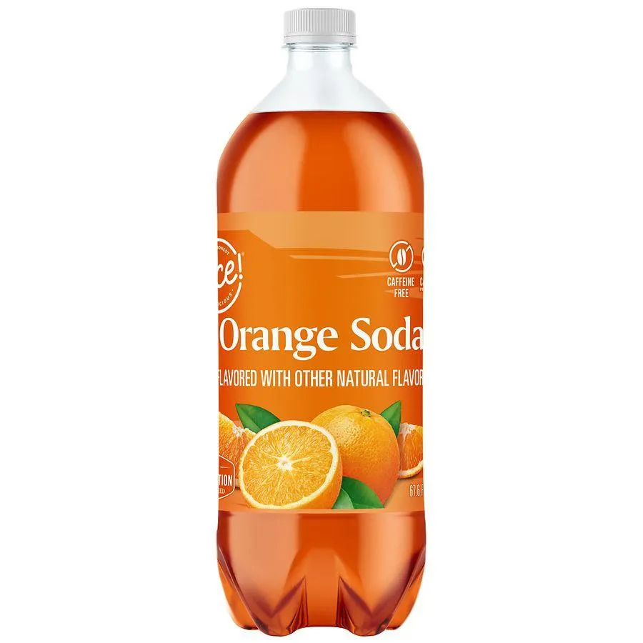 Nice! Soda Orange, 2 Liter Bottle, 67.6 fl oz