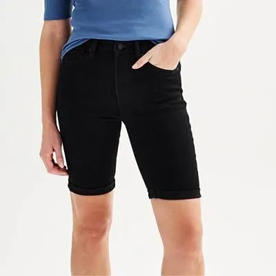 Women's Sonoma Goods For Life® Roll Cuff Jean Bermuda Shorts