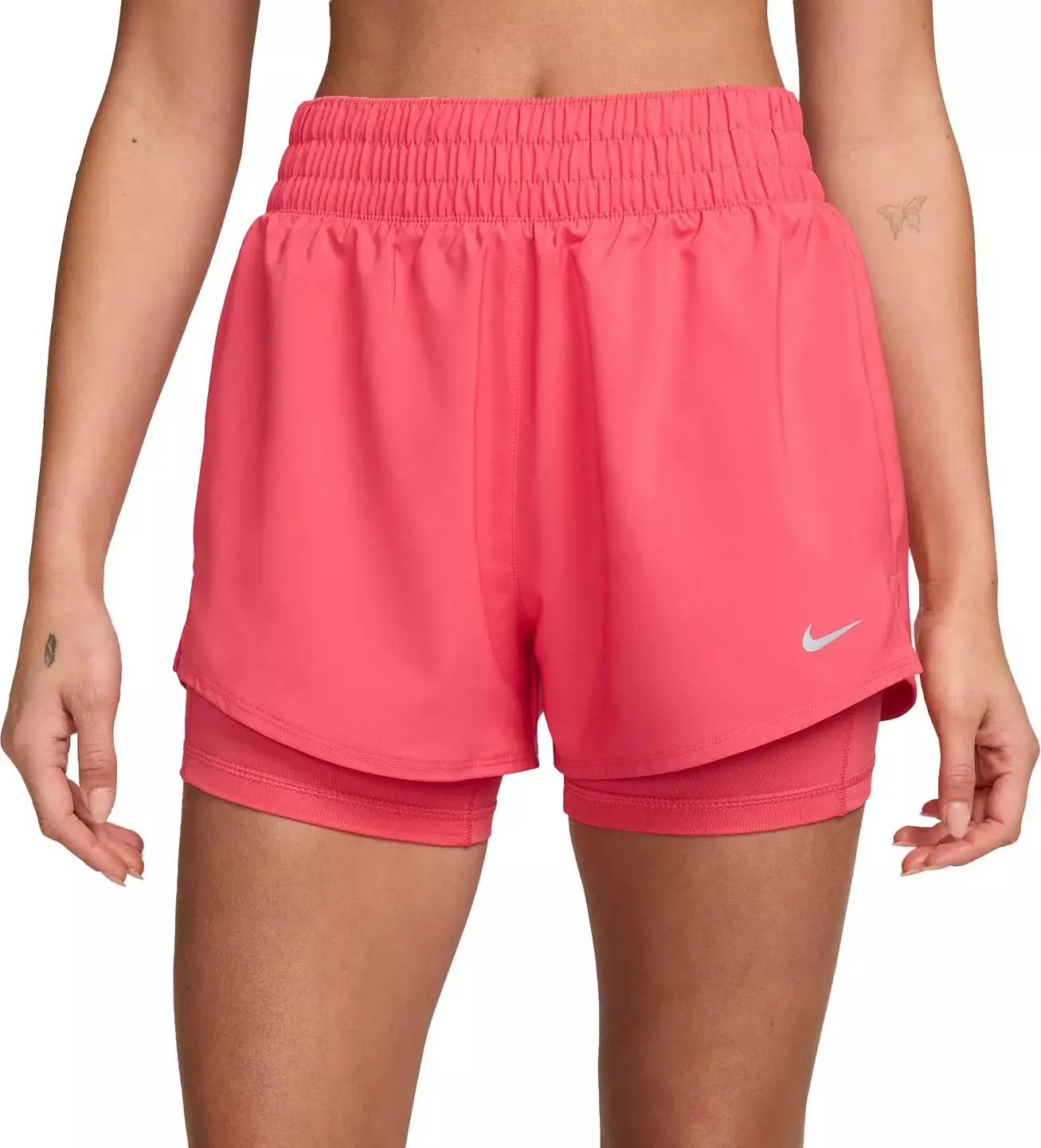 Nike Women's One Dri-FIT High-Waisted 3" 2-in-1 Shorts