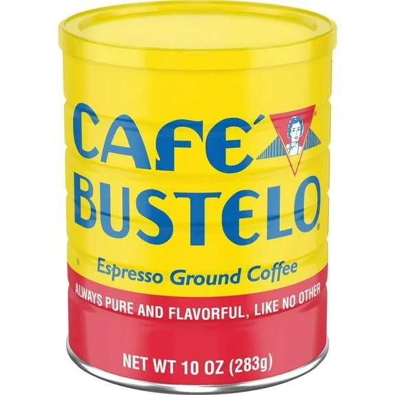 Cafe Bustelo, Espresso Style Dark Roast Ground Coffee, 10 oz Can