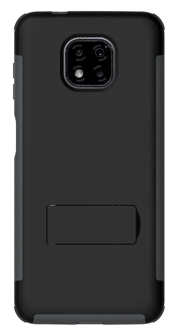 Soporte de Doble Capa Quikcell para moto g power: Ébano Mate