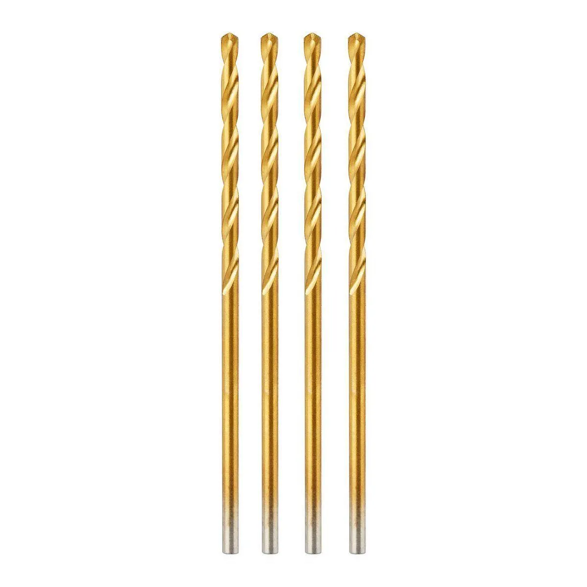 BAUER 1/16 in. Titanium Drill Bit Set, 4 Piece