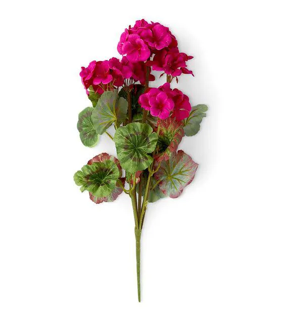 18.5" Spring Dark Pink Geranium Bush by Bloom Room