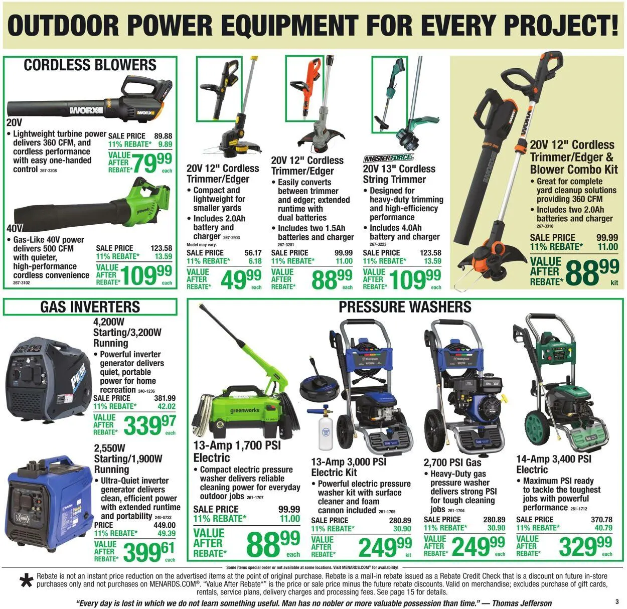 Catálogo de Menards Current weekly ad 10 de junio al 21 de junio 2026 - Página 1