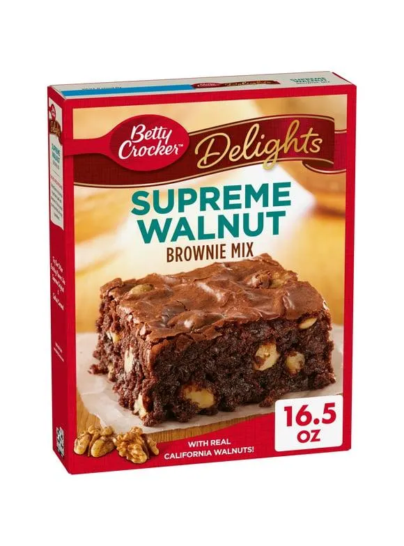 Betty Crocker Delights Supreme Walnut Brownie Mix, 16.5 oz.