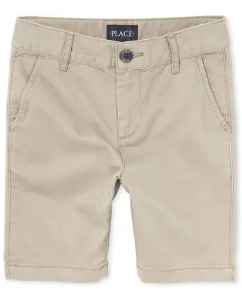 Shorts chinos elásticos para niños - sandwash
