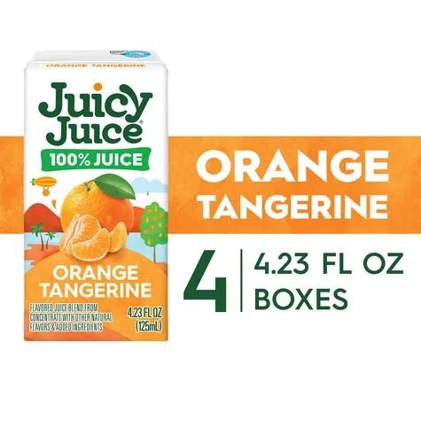 Juicy Juice Orange Tangerine Juice Boxes, 4-ct. Packs