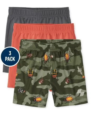 Shorts para niños pequeños, paquete de 3 - multi color 3