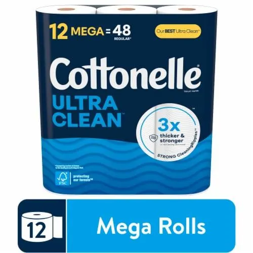 Cottonelle Ultra Clean Toilet Paper Mega Roll