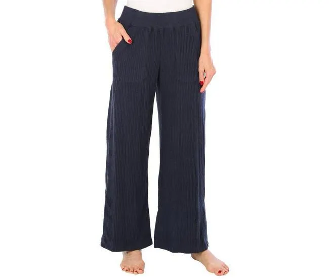 Womens Solid Hi-Rise Mitred Waistband Pant