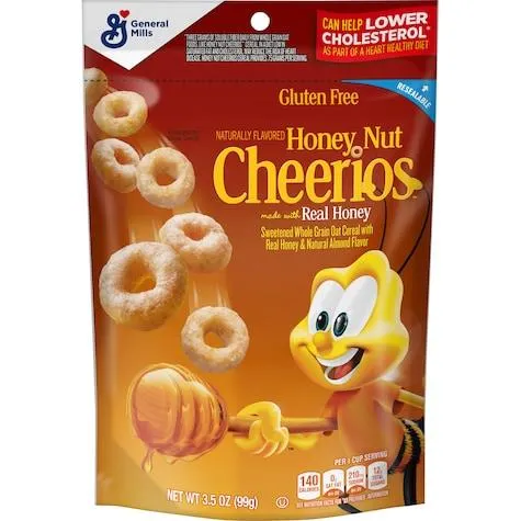 Honey Nut Cheerios Cereal, 3.5 oz.