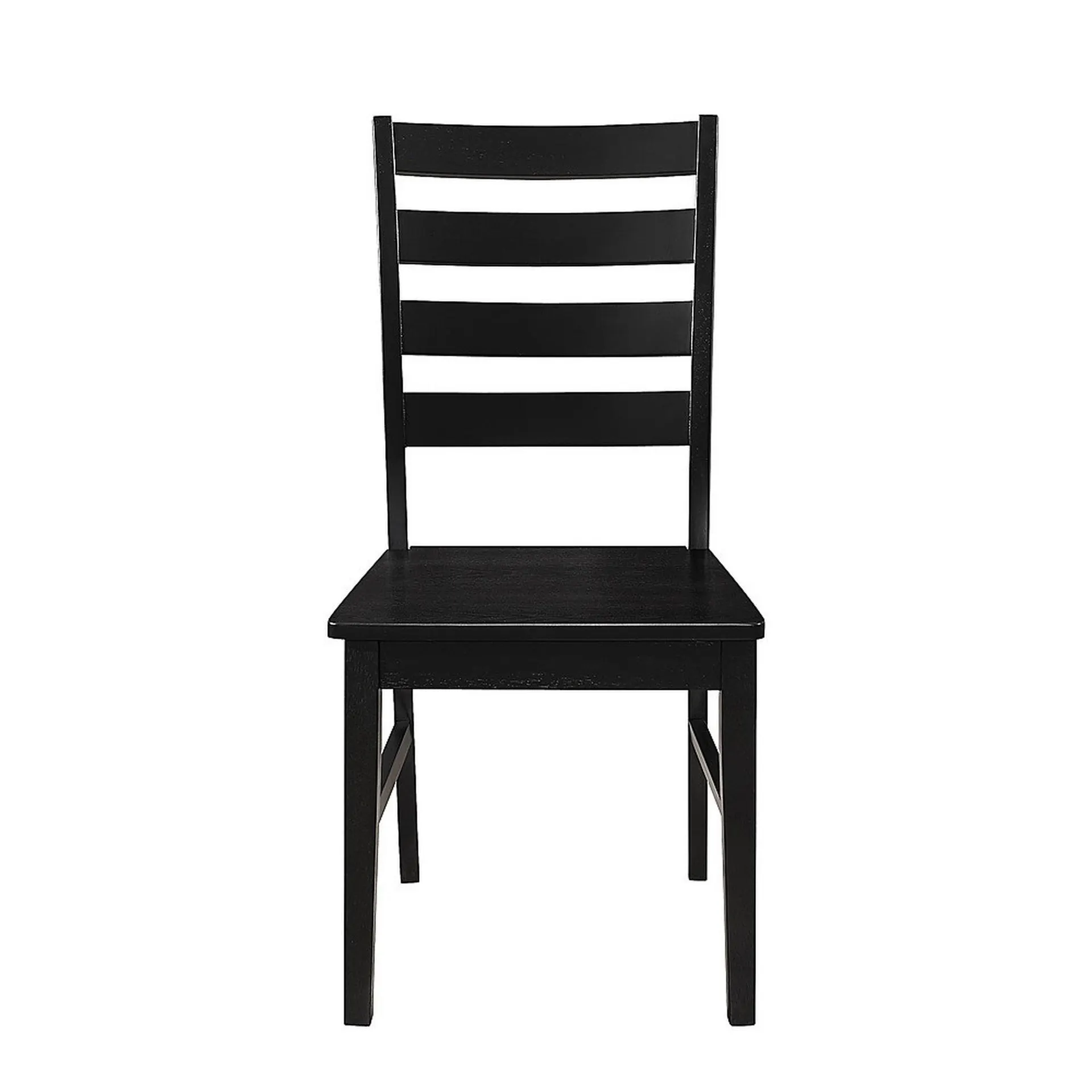 Walker Edison - Silla de comedor moderna de estilo rural, juego de 2 - Negro