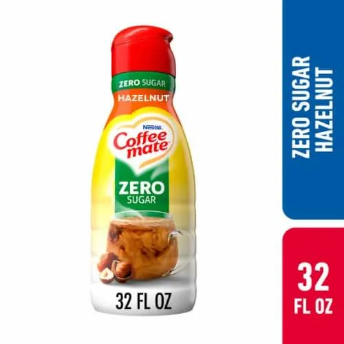 Coffee mate Zero Sugar Hazelnut Flavored Liquid Coffee Creamer