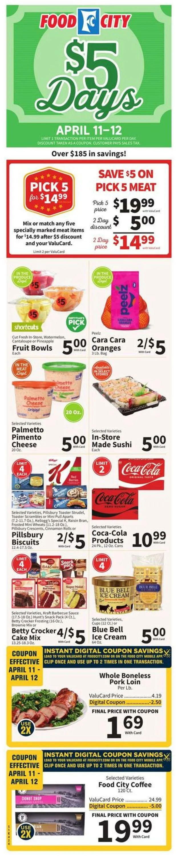 Catálogo de Food City Current weekly ad 9 de abril al 15 de abril 2025 - Página 1