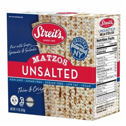 Streit's Unsalted Matzo