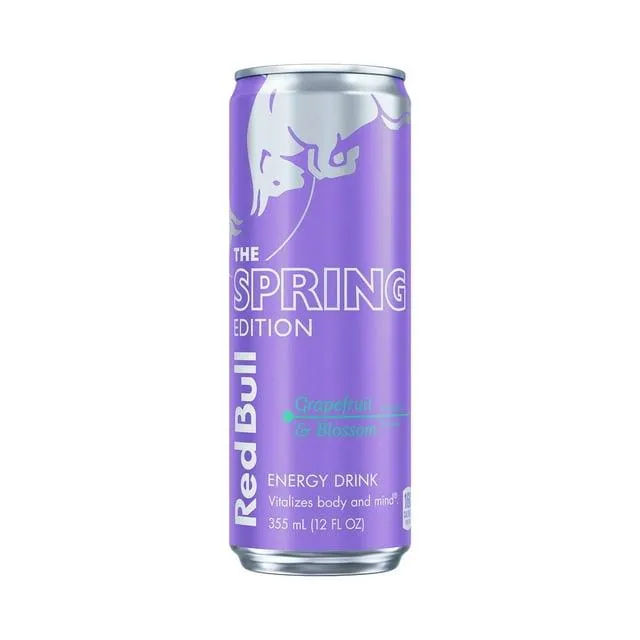 Red Bull Spring Edition Energy Drink, Grapefruit, 12 fl. oz. can, with 114mg Caffeine, Taurine & B Vitamins