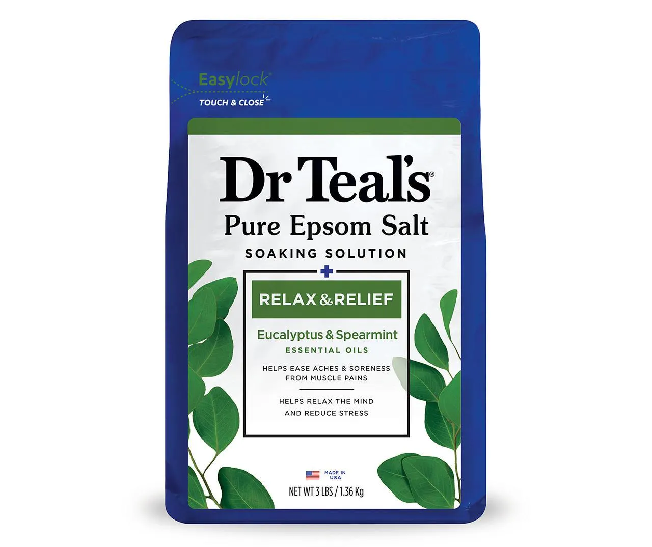 Pure Epsom Salt Relax & Relief Soaking Solution, 3 Lbs.