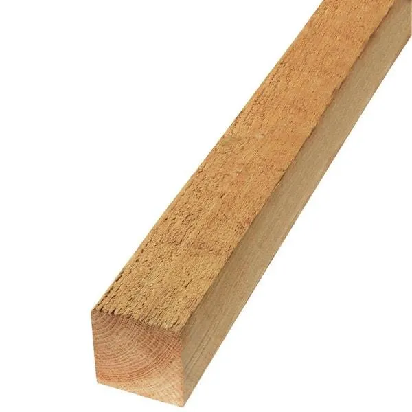 4 in. x 4 in. x 8 ft. Rough Green Western Red Cedar Lumber