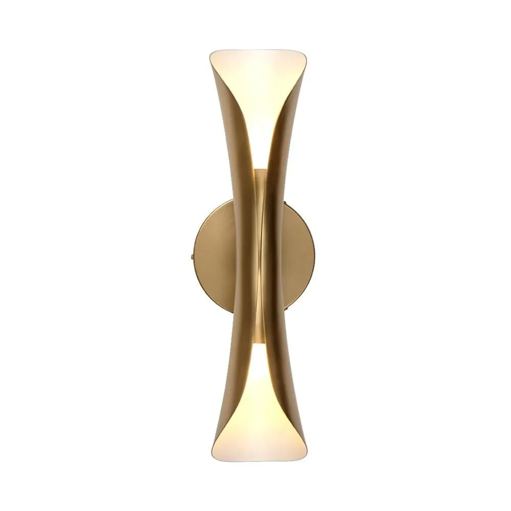 Great Choice Products Gold Wall Sconces Indoor, Modern Decorative Sconces Wall Lighting Up And Down, Dimmable Wall Lights For Living Room Bedroom T…