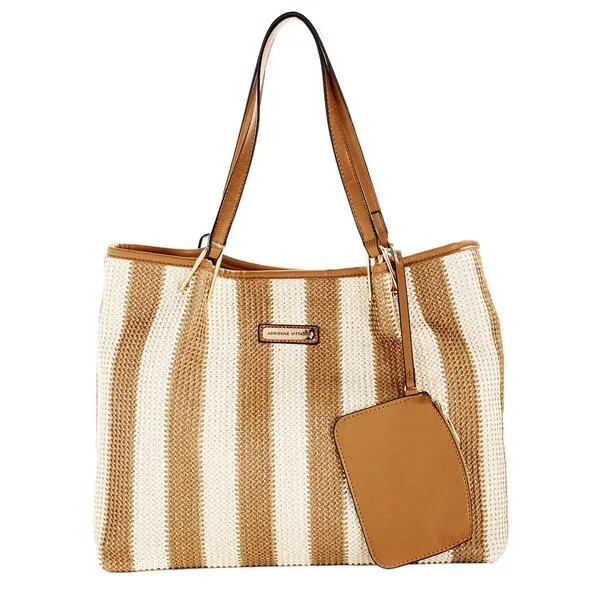 Adrienne Vittadini Sag Harbor Straw Tote