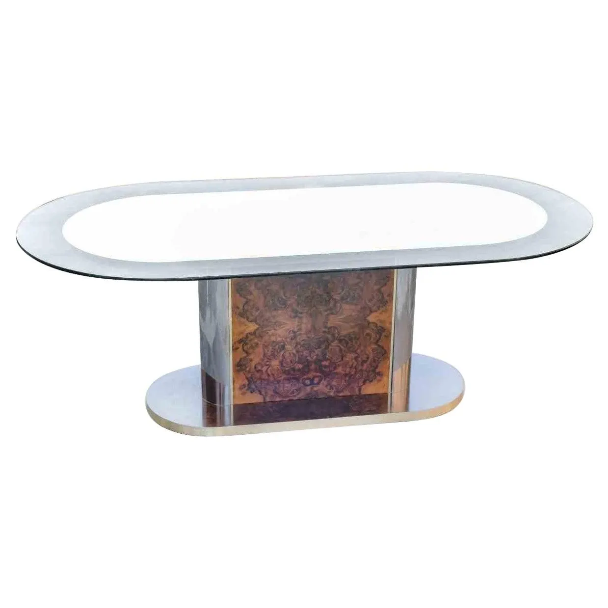 Mesa vintage al estilo de Willy Rizzo, Italia, años 70