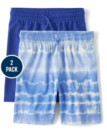 Boys Print Performance Basketball Shorts 2-Pack - multi clr