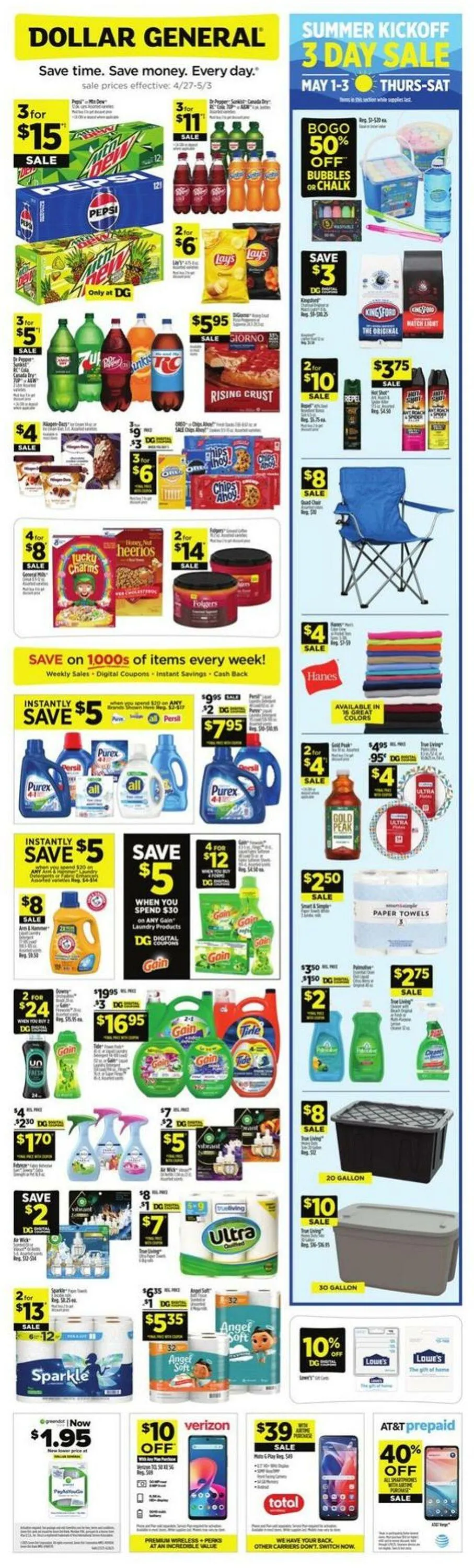 Catálogo de Dollar General Current weekly ad 27 de abril al 3 de mayo 2025 - Página 1
