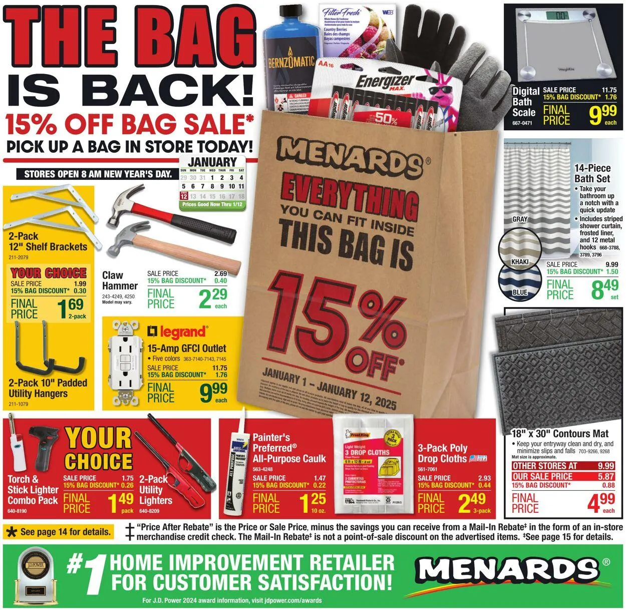 Catálogo de Menards Current weekly ad 1 de enero al 12 de enero 2025 - Página 1