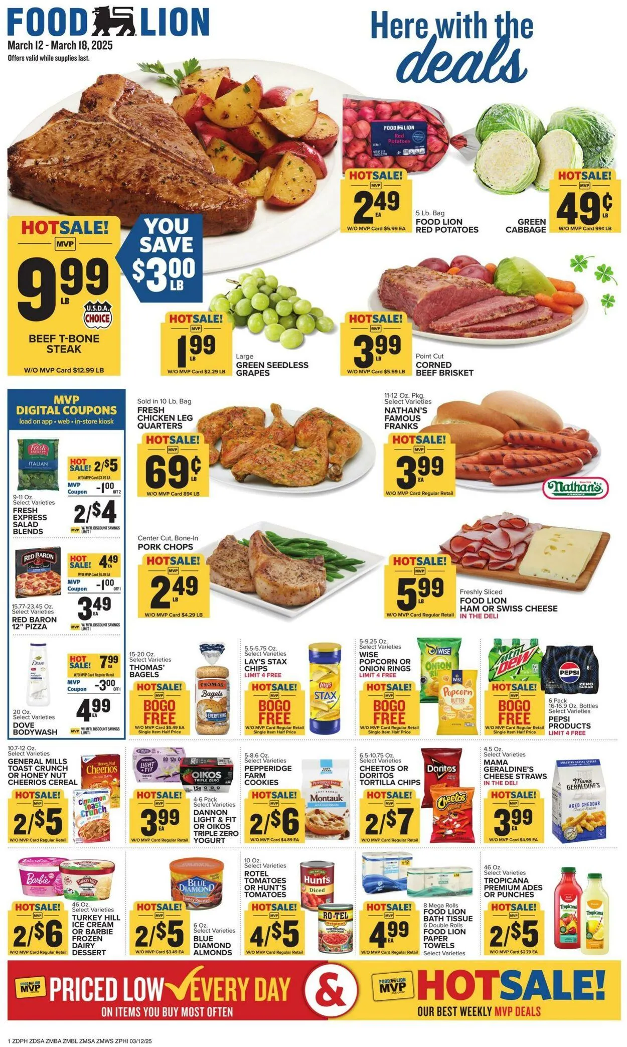 Catálogo de Food Lion Current weekly ad 12 de marzo al 18 de marzo 2025 - Página 1