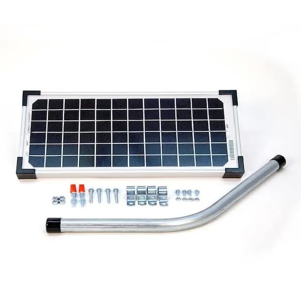 10-Watt Solar Panel Kit for Electric Gate Opener