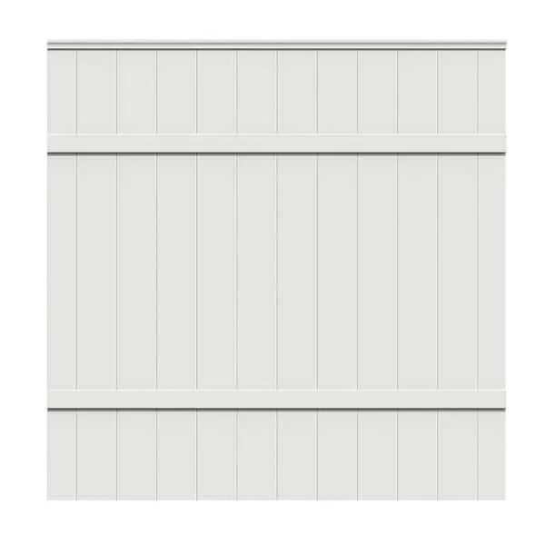 6 ft. H x 6 ft. W White Vinyl Windham Fence Panel