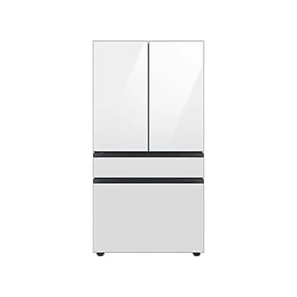Samsung RF29BB860012AA Bespoke 4-Door French Door Refrigerator (29 cu. ft.) with Beverage Center in White Glass