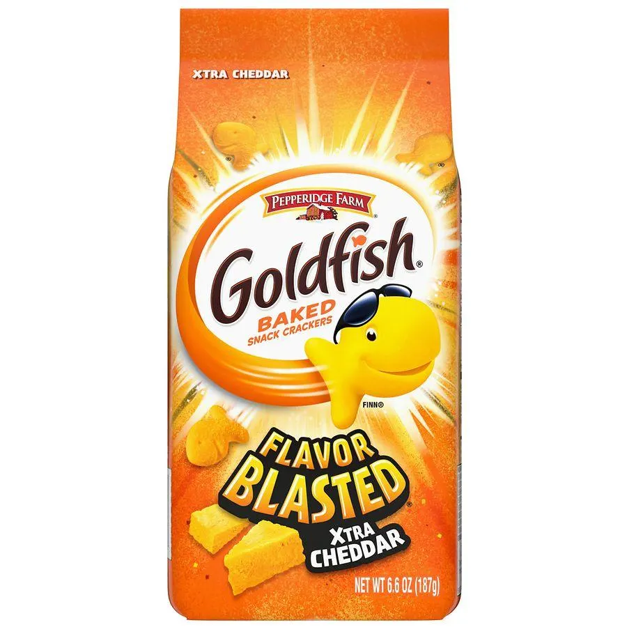 Goldfish Flavor Blasted Crackers Xtra Cheddar Cheese, 6.6 oz