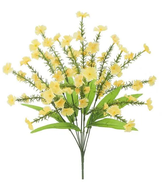 18.5" Spring Yellow Mini Flower Bush by Bloom Room