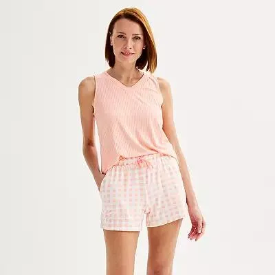 Women's Croft & Barrow® Pajama Shorts and Pajama Tank Top Set