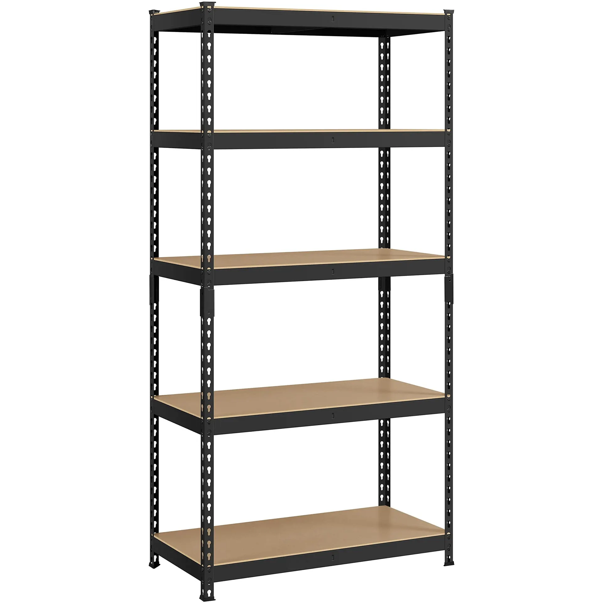 Topeakmart 5-Tier Utility Shelves, Metal Storage Shelves garage Shelving Unit Adjustable garage Storage Shelves Storage Racks He
