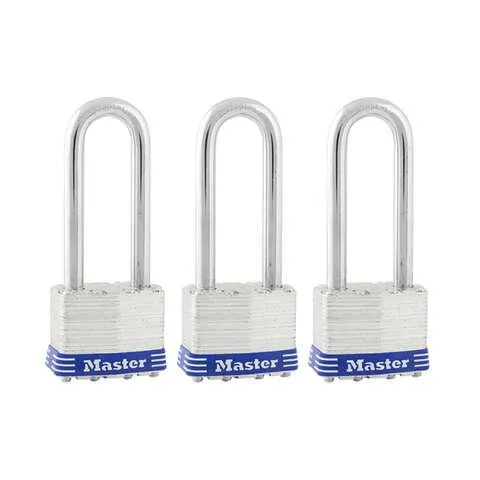 Master Lock 1TRILJ 4-11/16 in. H X 1-3/4 in. W Laminated Steel Double Locking Padlock Keyed Alike