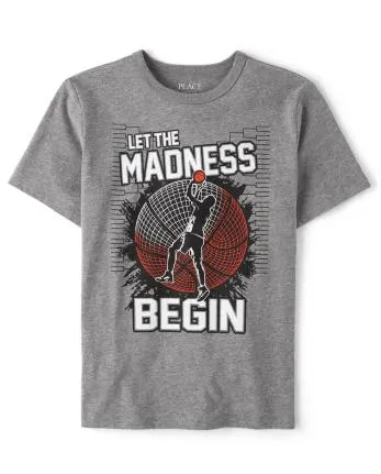 Camiseta con gráfico de baloncesto para niño - s/d koala gray