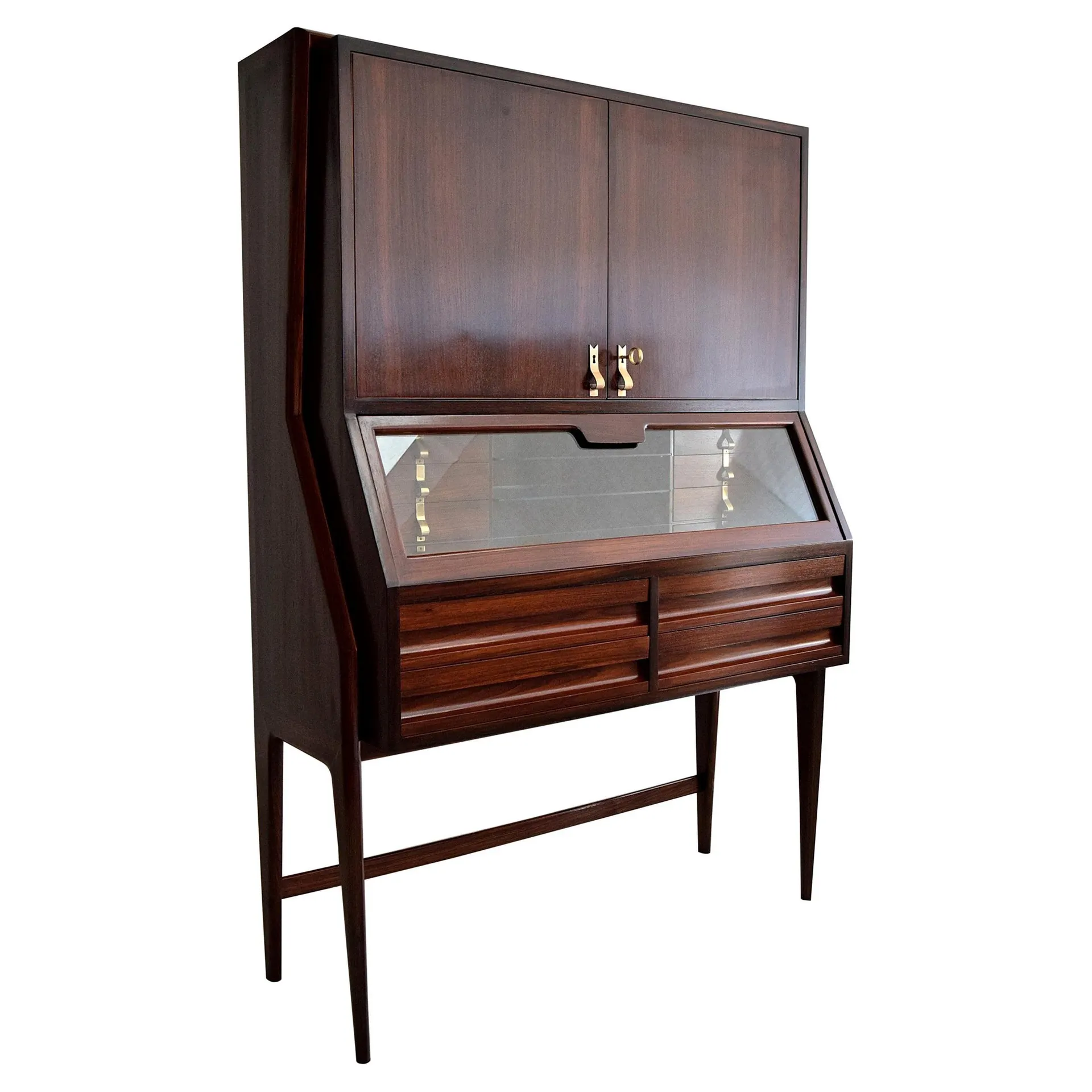 Ico Parisi Credenza Moderna de Mitad de Siglo en Madera de Jatoba