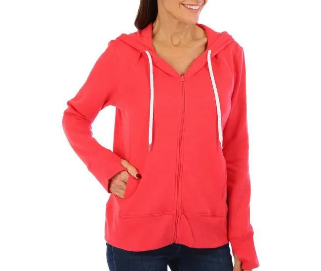 Womens Hooded Zip Jackets