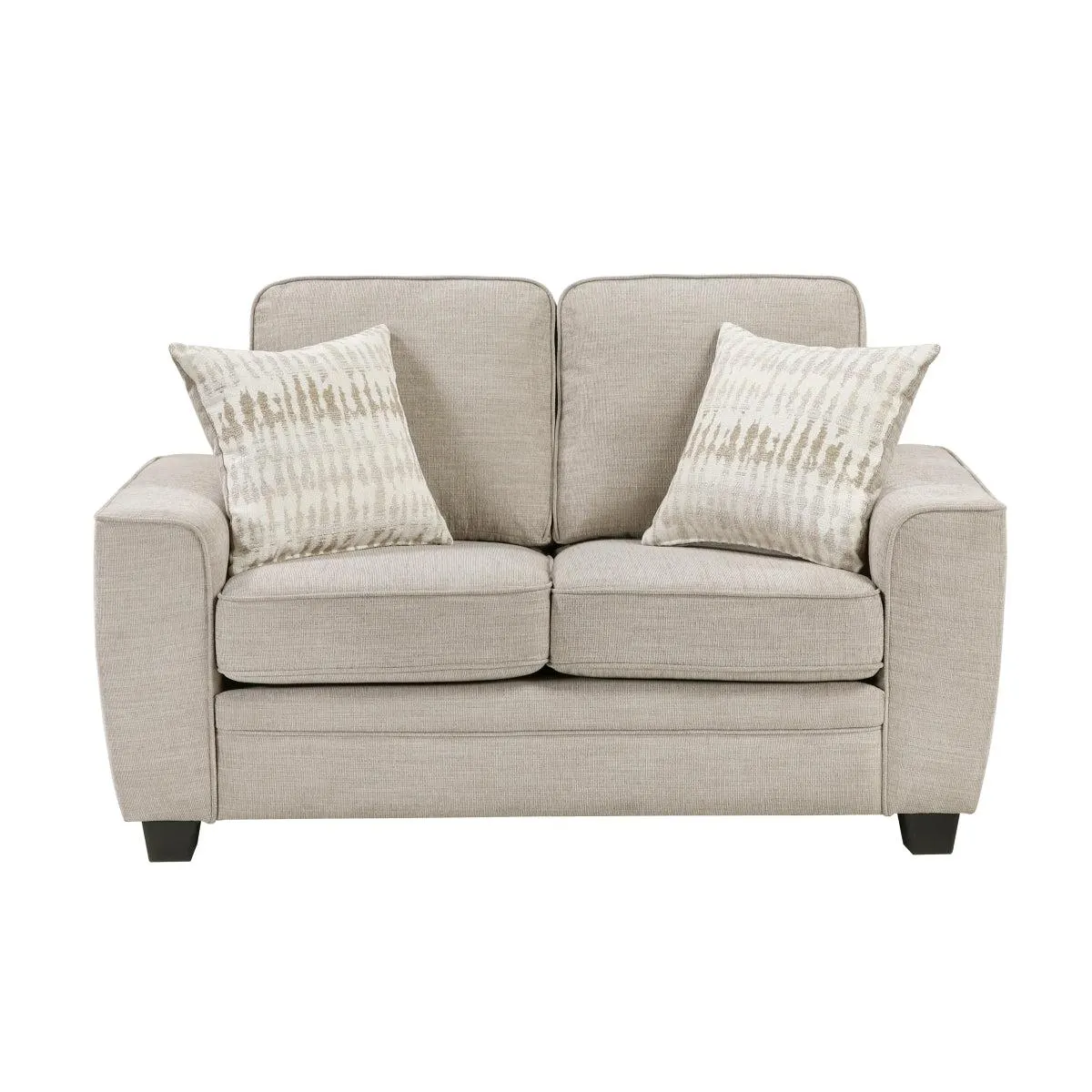 Zander 61" Loveseat with Decorative Pillows by Homelegance - Gray