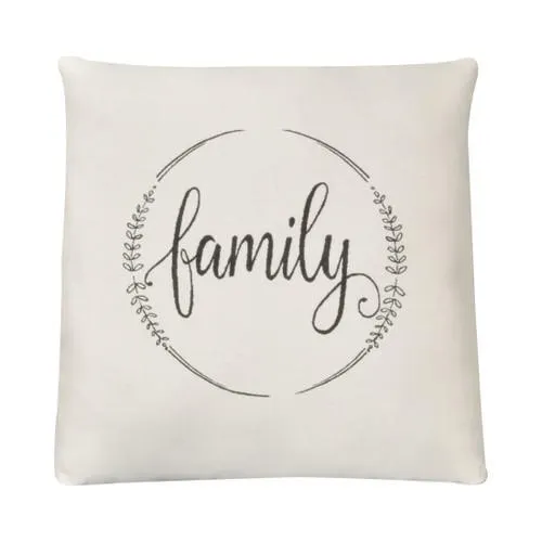 Almohada Crestview Family Circle Raven de 19"