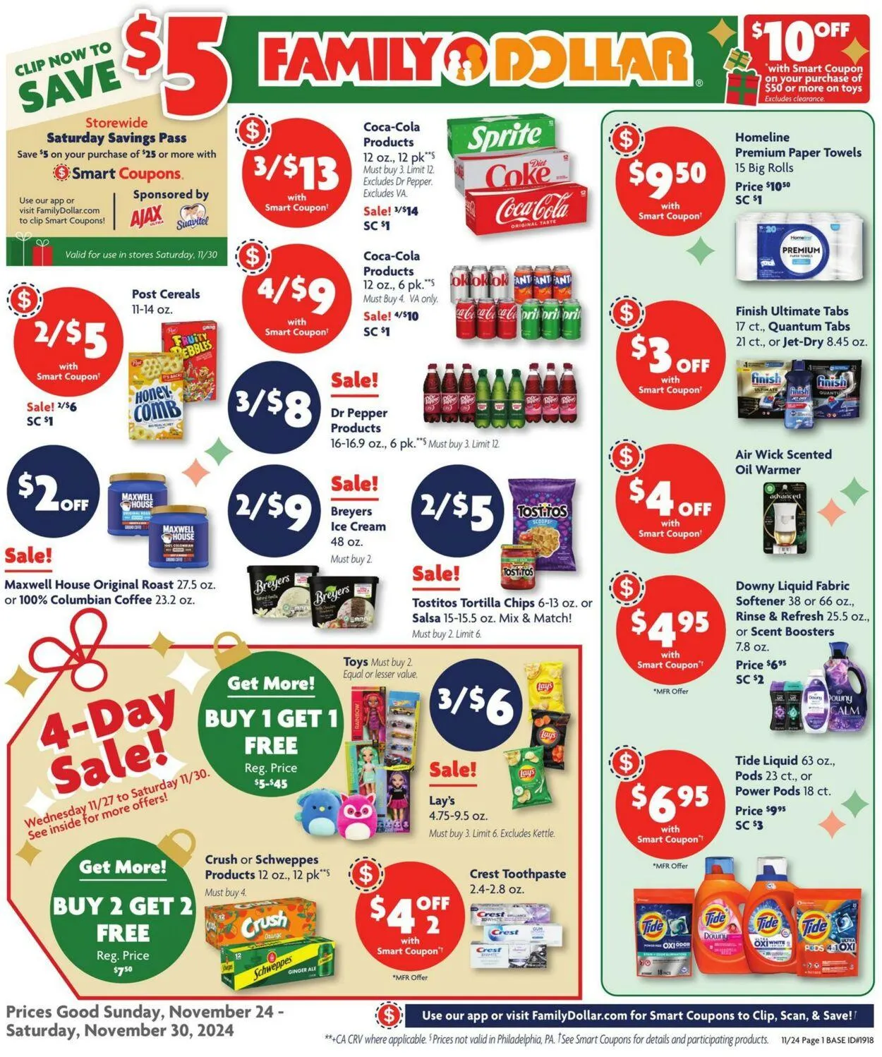 Catálogo de Family Dollar Current weekly ad 24 de noviembre al 30 de noviembre 2024 - Página 1