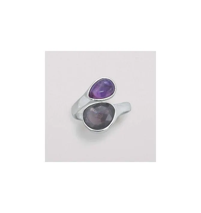 Purple Majesty Bypass Ring - Size 8