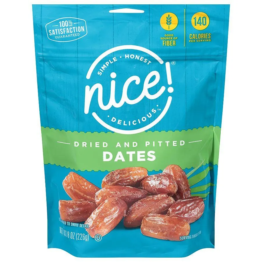 Nice! California Pitted Dates Pouch, 8.0 oz