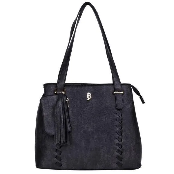 Julia Buxton Whip Stitch Vegan Leather Tote